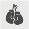 Pair of Boxing Gloves Hanging Wall Cookie DIY Craft Reusable Stencil
